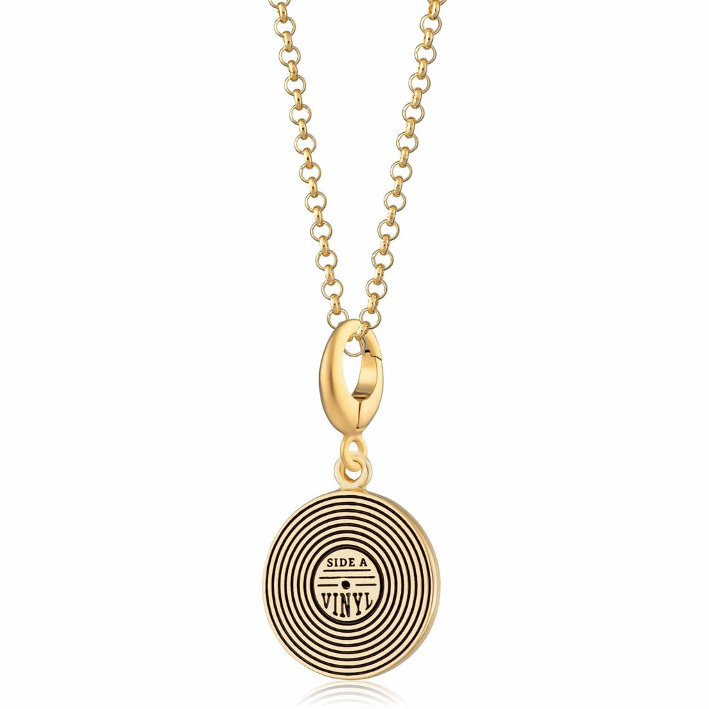 Gold Vinyl Record Charm Necklace | Shop Nory
