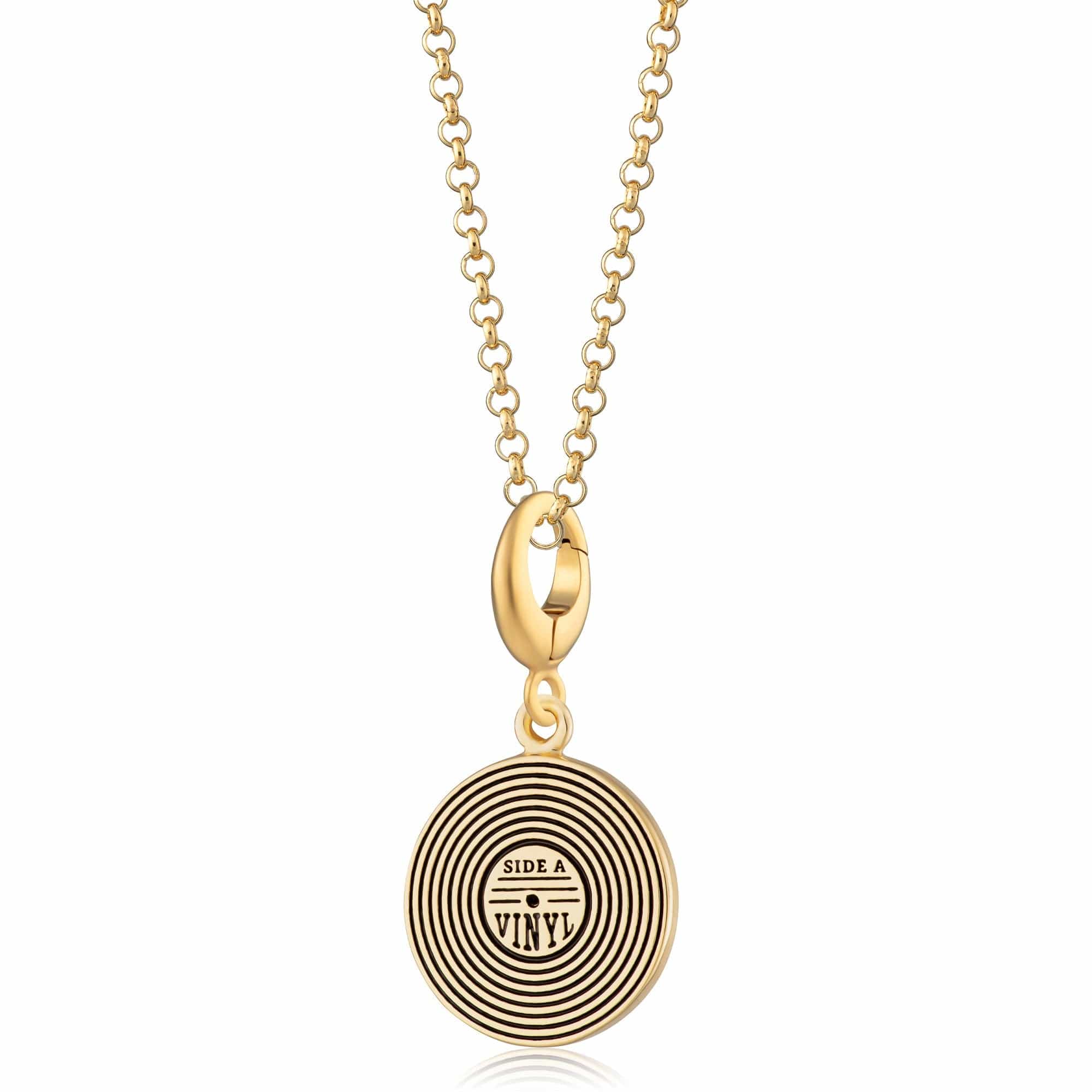 Gold Vinyl Record Charm Necklace | Shop Nory