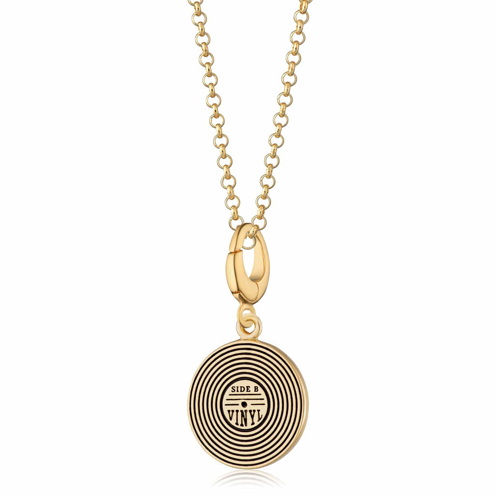 Gold Vinyl Record Charm Necklace | Shop Nory