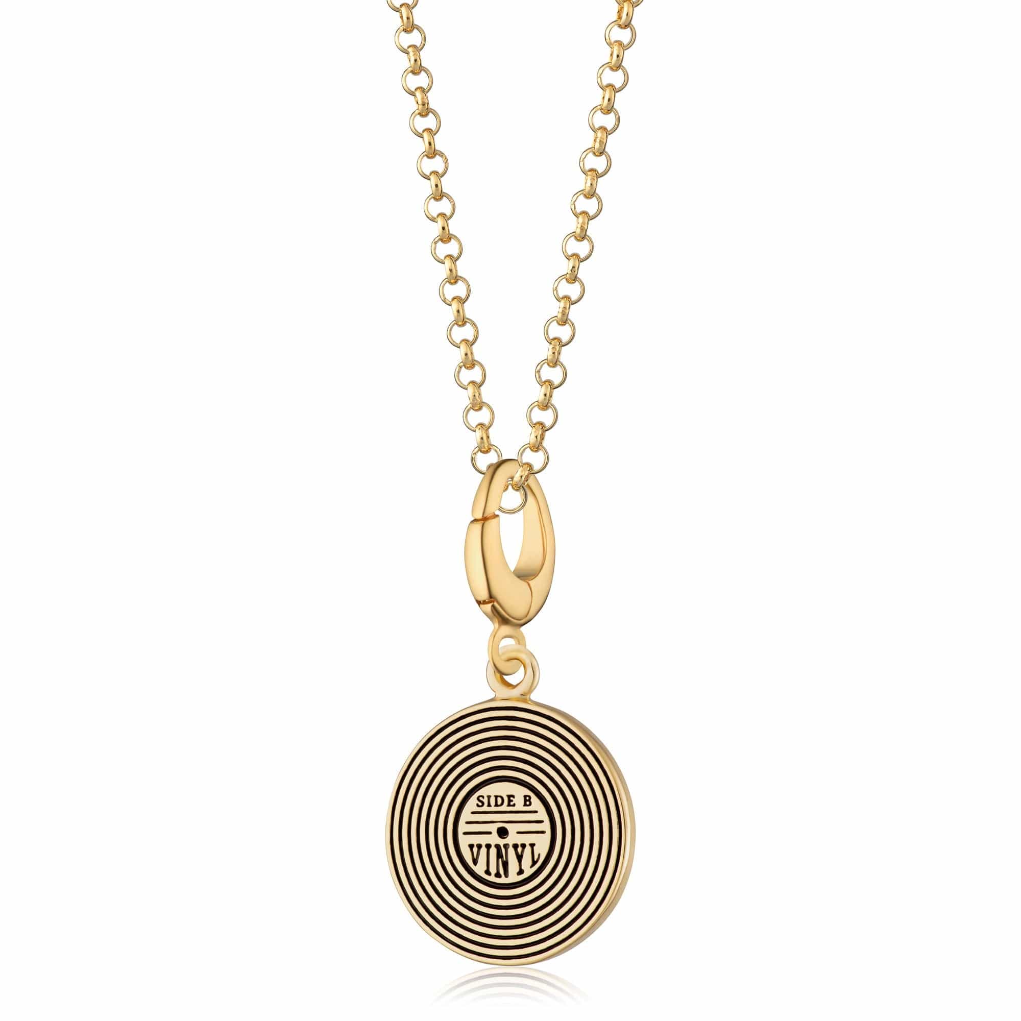 Gold Vinyl Record Charm Necklace | Shop Nory