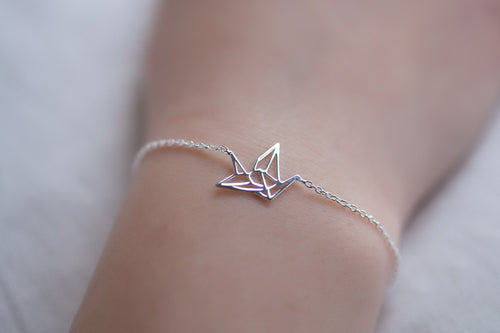 Armband mit Origami-Vogel aus 925er Silber – Eleganz mit symbolischer Bedeutung | Shop Nory