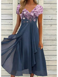 Shopnory | Elegantes Midi Kleid mit Blumen-Spitze