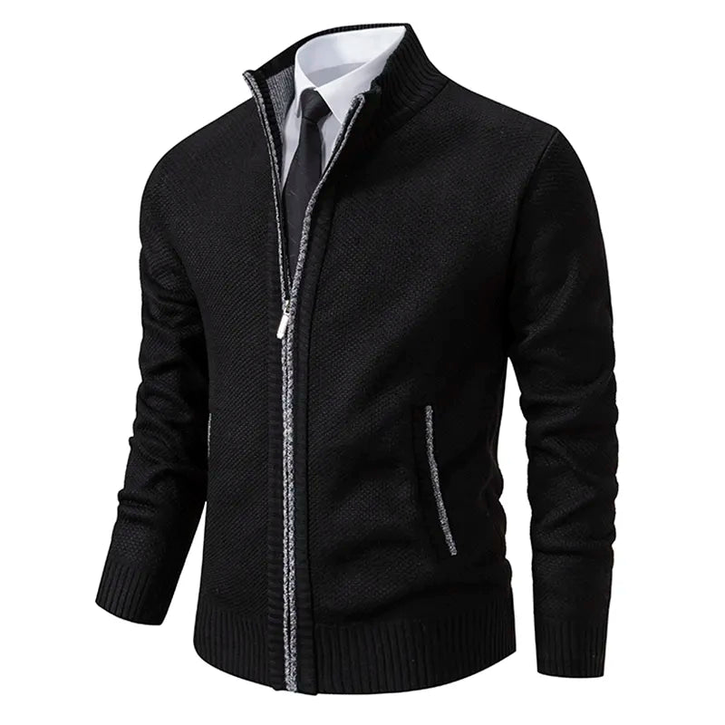 Stilvolle und Bequeme Winter Fleece Jacke mit Reißverschluss für Männer