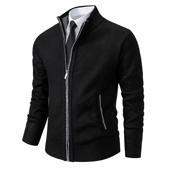 Stilvolle und Bequeme Winter Fleece Jacke mit Reißverschluss für Männer