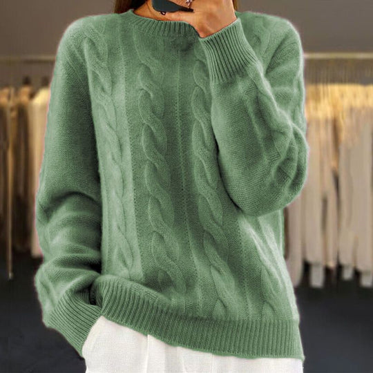 Warme Strickpullover für Frauen