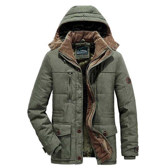 Warme Männer Winterjacke mit Fleece
