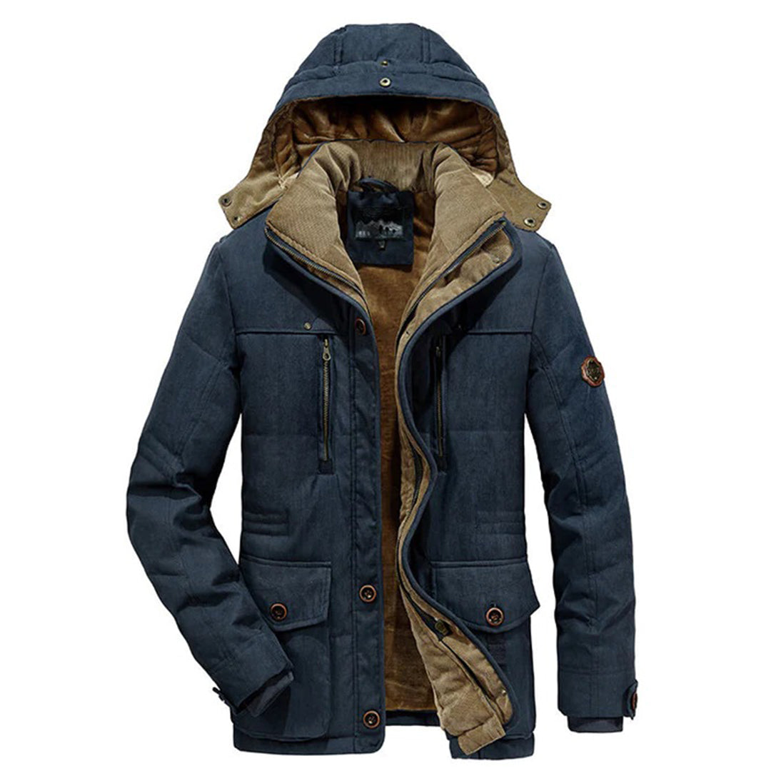 Warme Männer Winterjacke mit Fleece