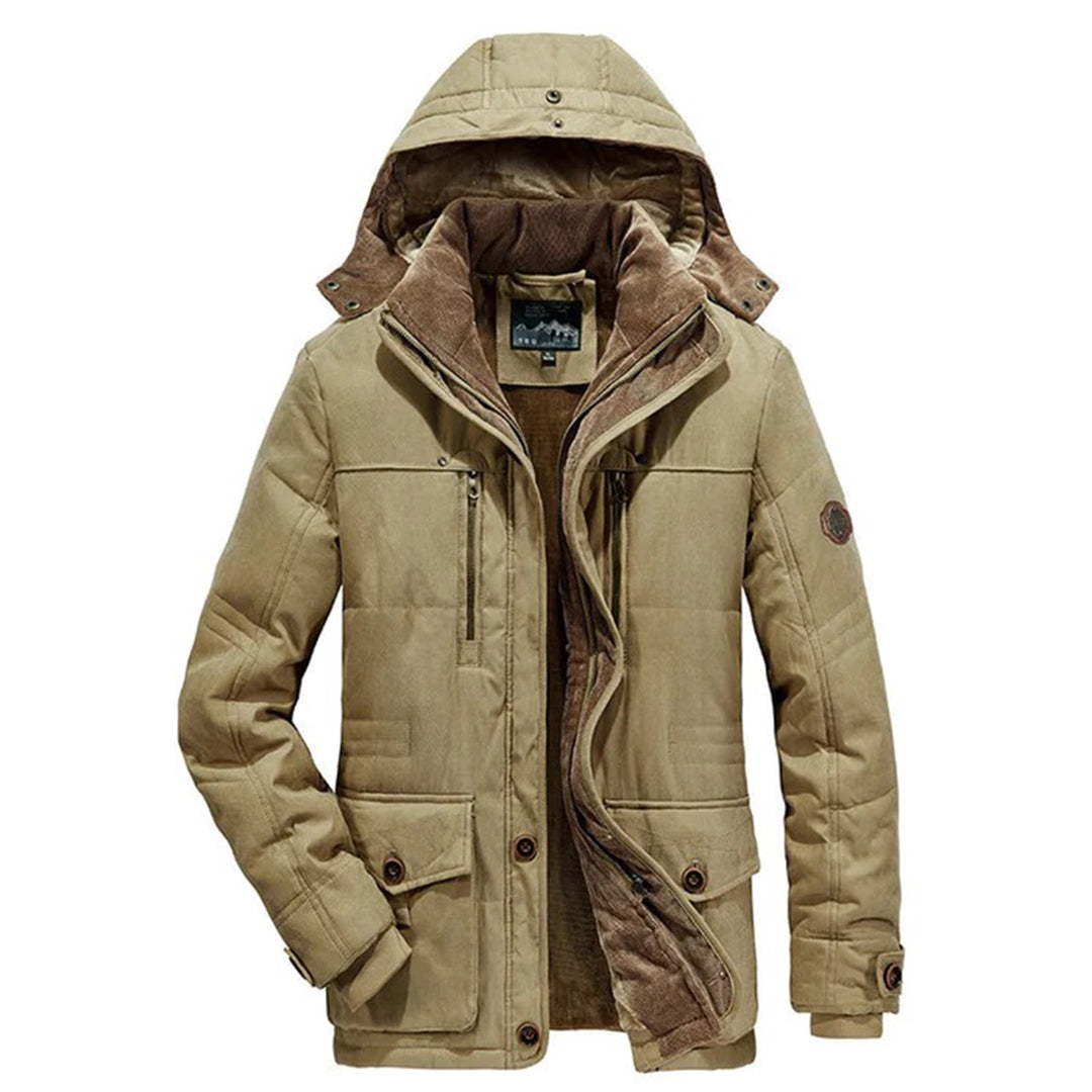 Warme Männer Winterjacke mit Fleece