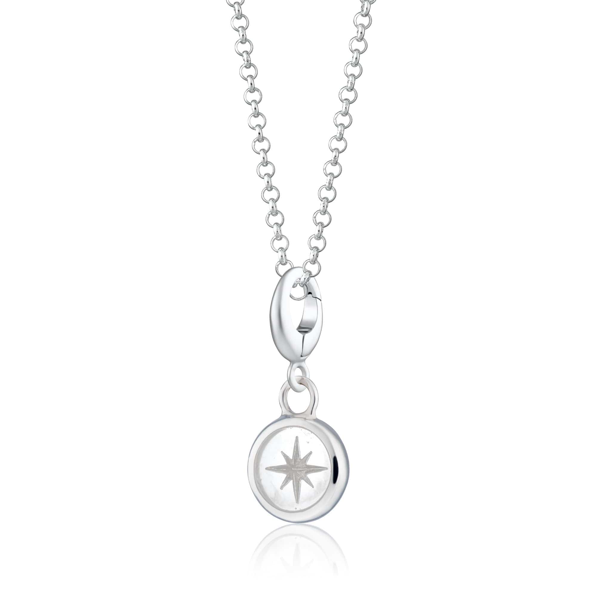 Silberweiß Star Resin Capture Charm Halskette | Shop Nory
