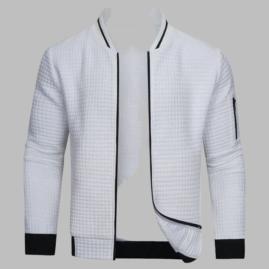 Bequemer und Warmer Herrenpullover mit Reißverschluss