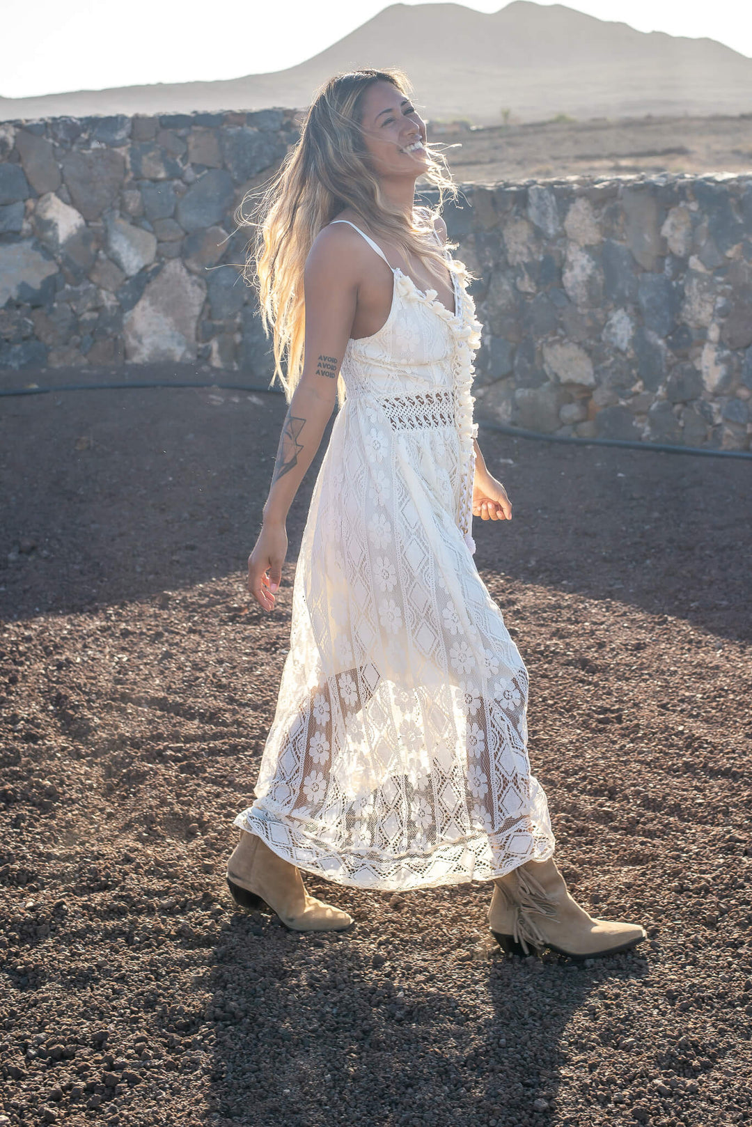 Elegantes Kleid Im Boho-Stil
