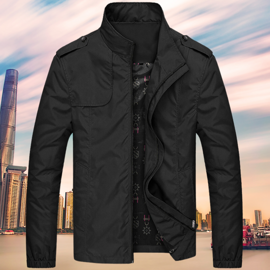 Winddichte Herrenjacke mit Kragen