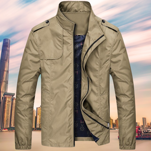 Winddichte Herrenjacke mit Kragen