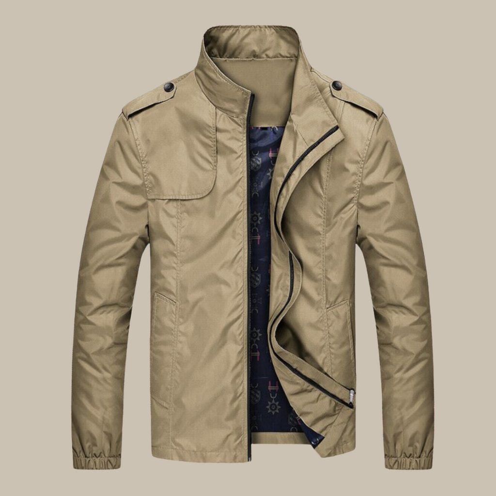 Winddichte Herrenjacke mit Kragen