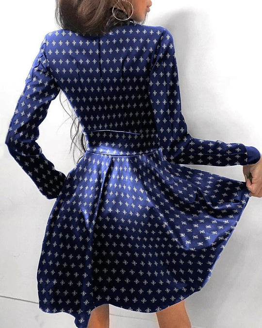 Leder-Reißverschluss Minikleid