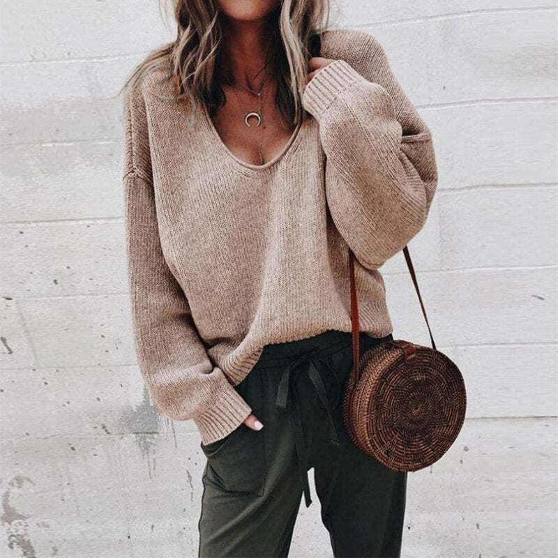 Oversized Wollpullover für Damen