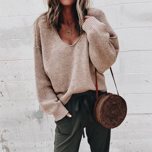 Oversized Wollpullover für Damen