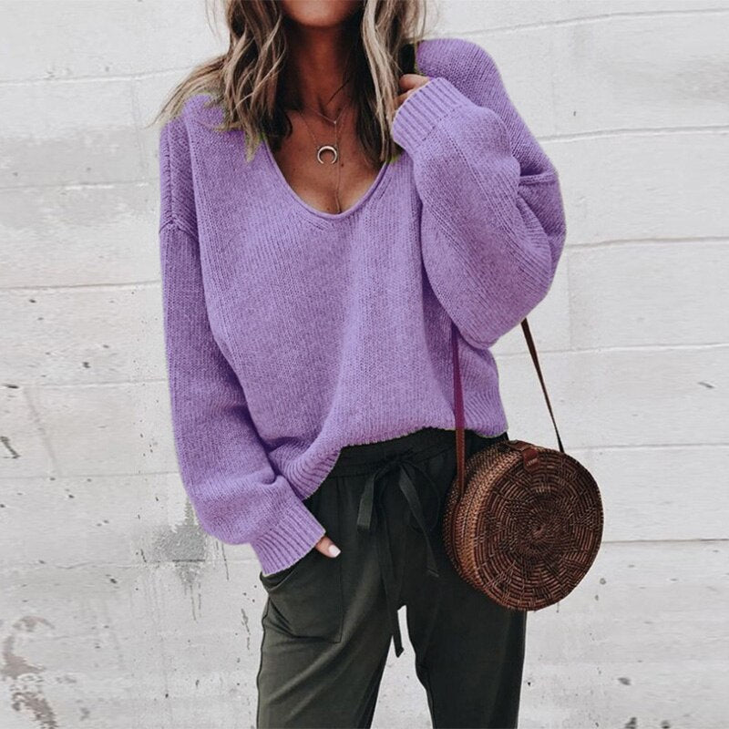 Oversized Wollpullover für Damen