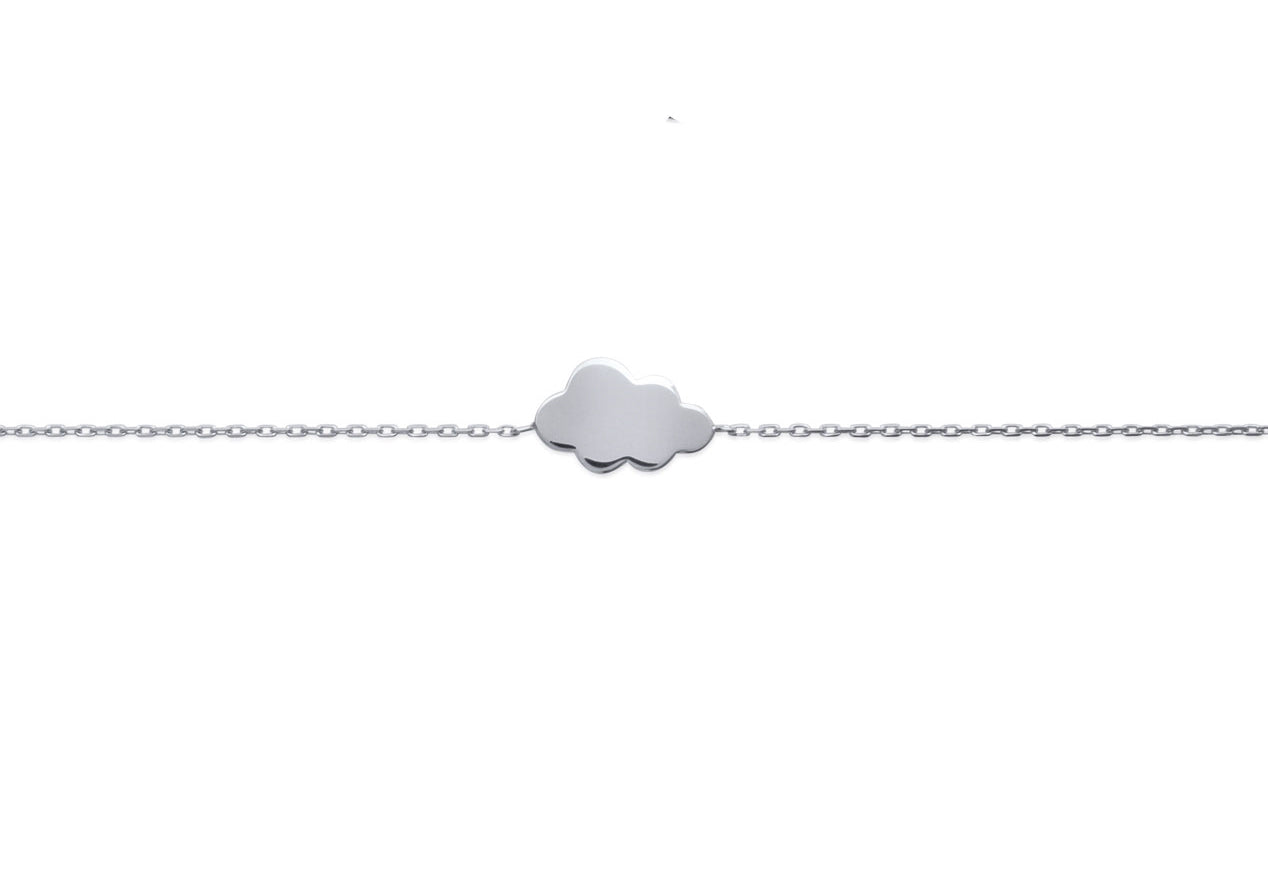 Silbernes Armband mit Wolke – Zarte Eleganz und himmlische Leichtigkeit | Shop Nory