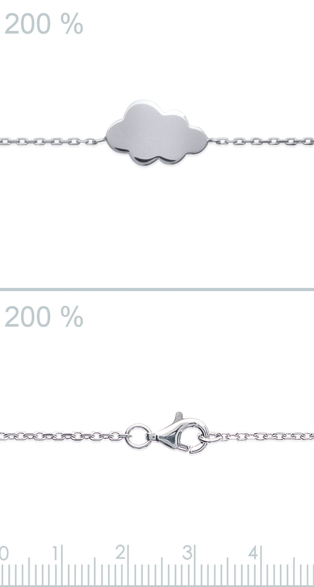 Silbernes Armband mit Wolke – Zarte Eleganz und himmlische Leichtigkeit | Shop Nory
