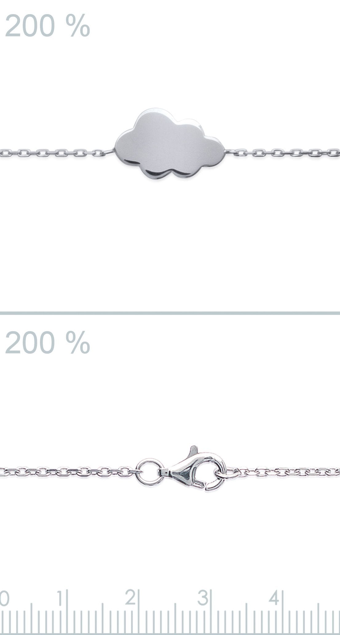 Silbernes Armband mit Wolke – Zarte Eleganz und himmlische Leichtigkeit | Shop Nory