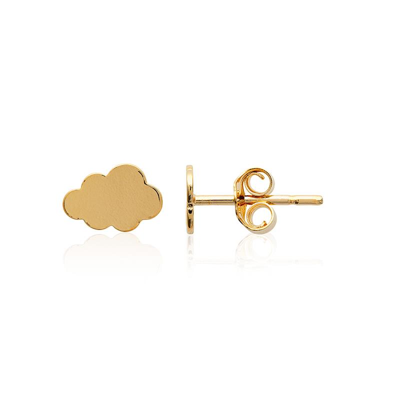 Ohrringe Wolke Ohrstecker Vergoldet | Shop Nory