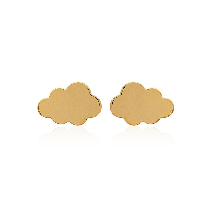 Ohrringe Wolke Ohrstecker Vergoldet | Shop Nory