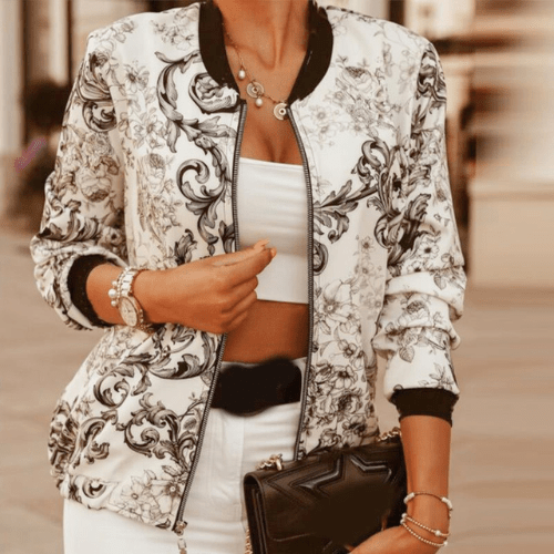 Damenjacke Weinlese Kleidungsstil Damen Übergangsjacke Perfekt für Schichten