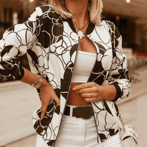 Damenjacke Weinlese Kleidungsstil Damen Übergangsjacke Perfekt für Schichten