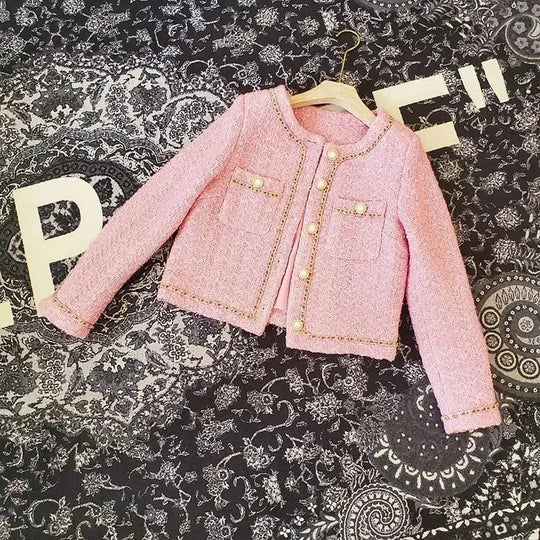 Damen Tweed Slim Fit Jacke