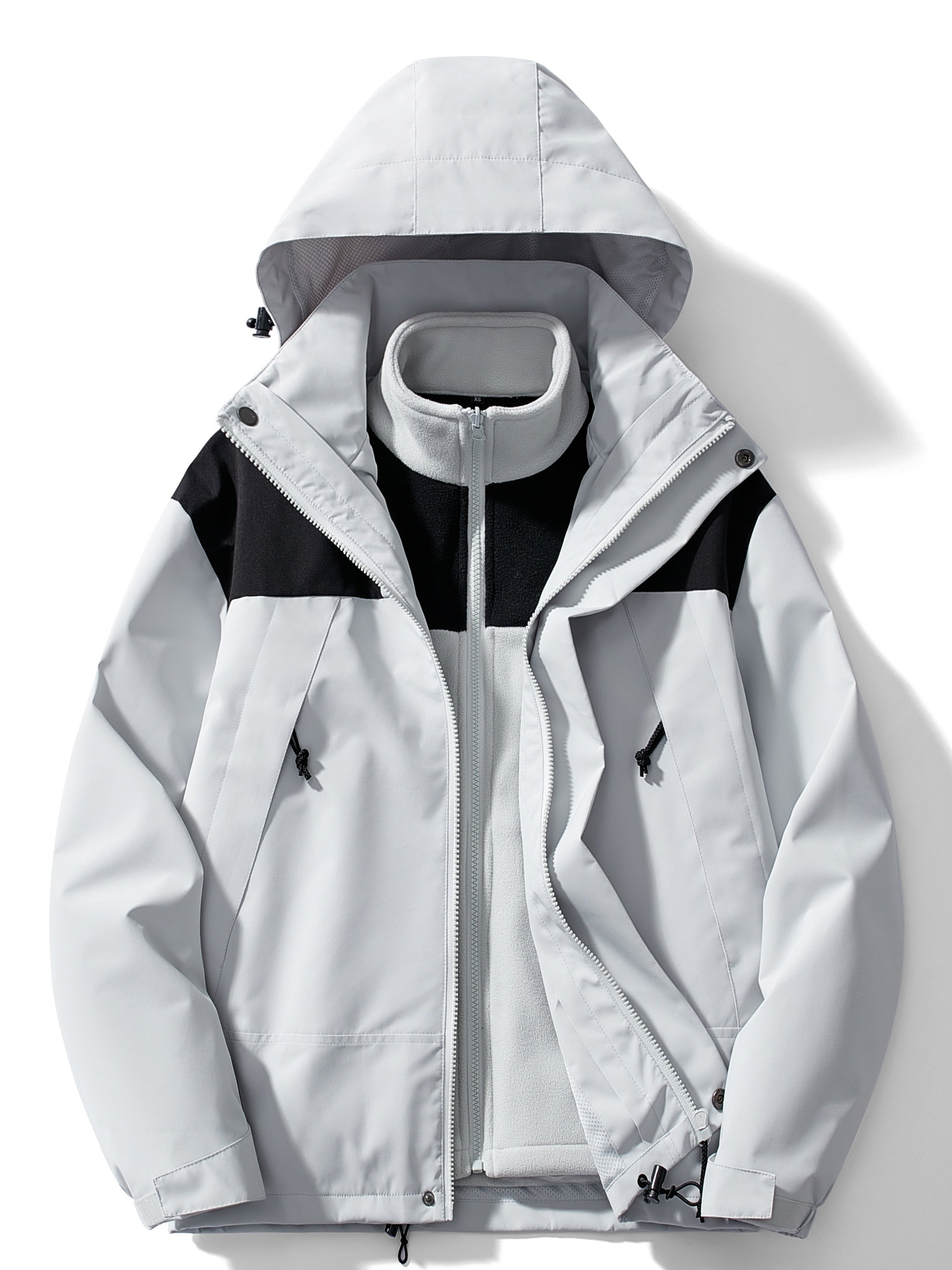 Damen Fleece 3-in-1 Winterjacke mit Kapuze & Wärmefunktion | ShopNory