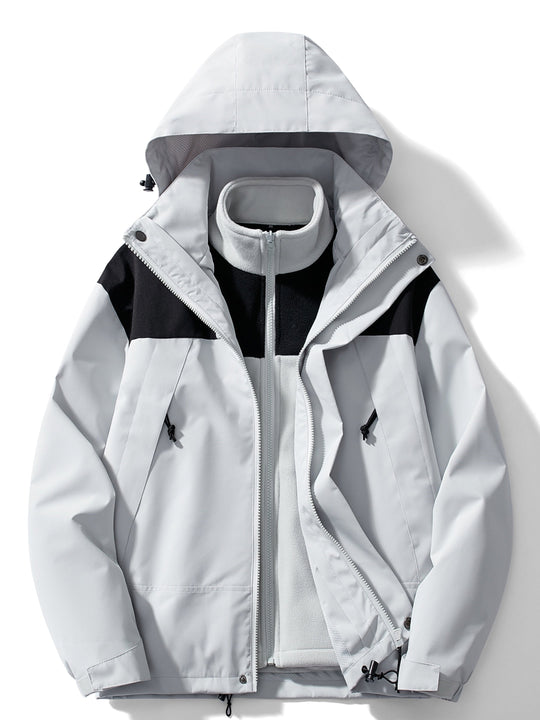 Damen Fleece 3-in-1 Winterjacke mit Kapuze & Wärmefunktion | ShopNory