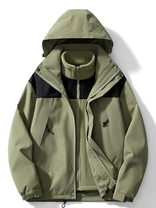 ShopNory | 3-in-1 Fleece-Winterjacke mit Kapuze für Damen