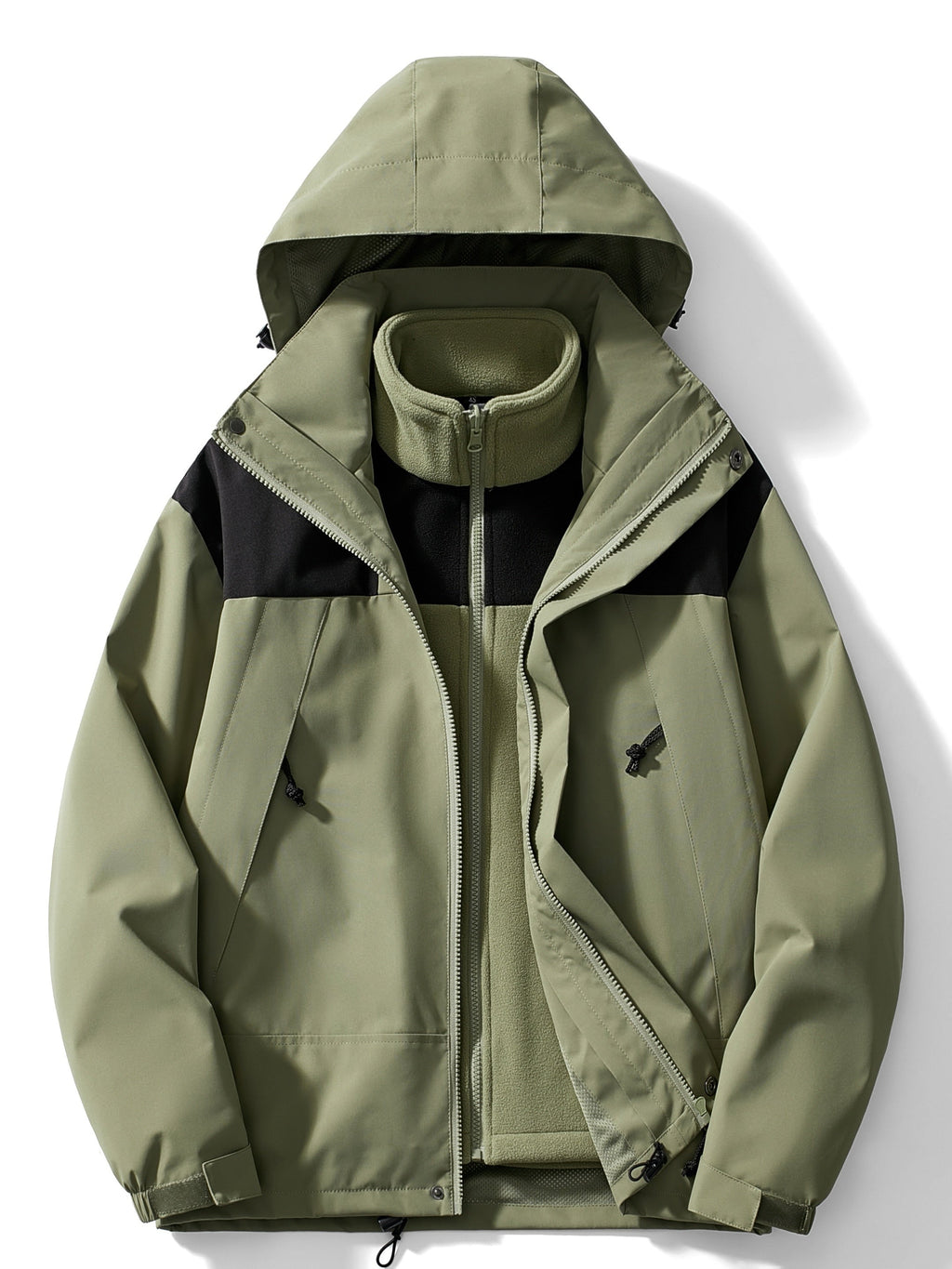 Damen Fleece 3-in-1 Winterjacke mit Kapuze & Wärmefunktion | ShopNory