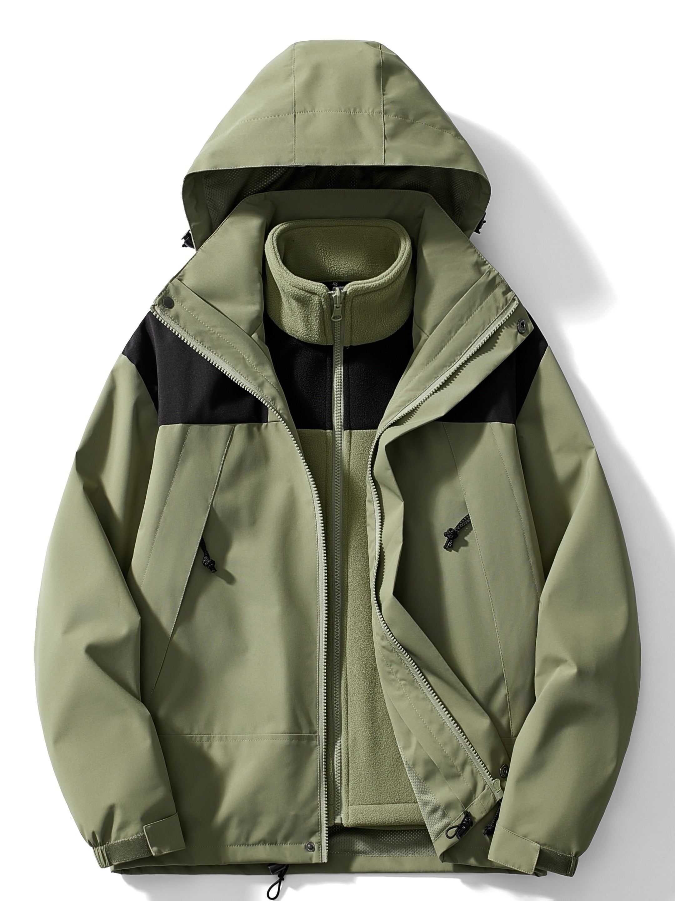 Damen Fleece 3-in-1 Winterjacke mit Kapuze & Wärmefunktion | ShopNory