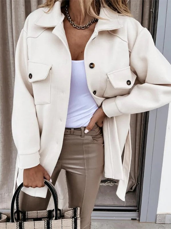 Damen Baumwoll Freizeitjacke - Eleganter & Vielseitiger Schnitt