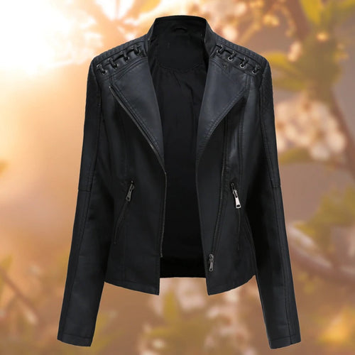 Damen-Lederjacke - Stilvoll & LanglShopnoryig