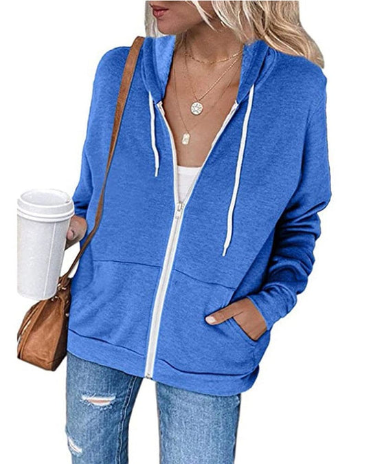 Shopnory | Damen Reißverschluss Hoodie