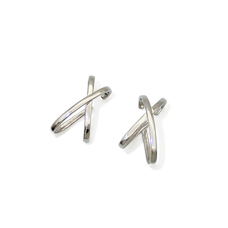 X-Shape Gekreuzte Clip-Ohrringe Ohne Piercing | Shop Nory