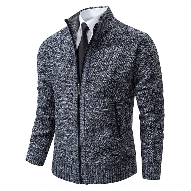 Stilvolle und Bequeme Winter Fleece Jacke mit Reißverschluss für Männer