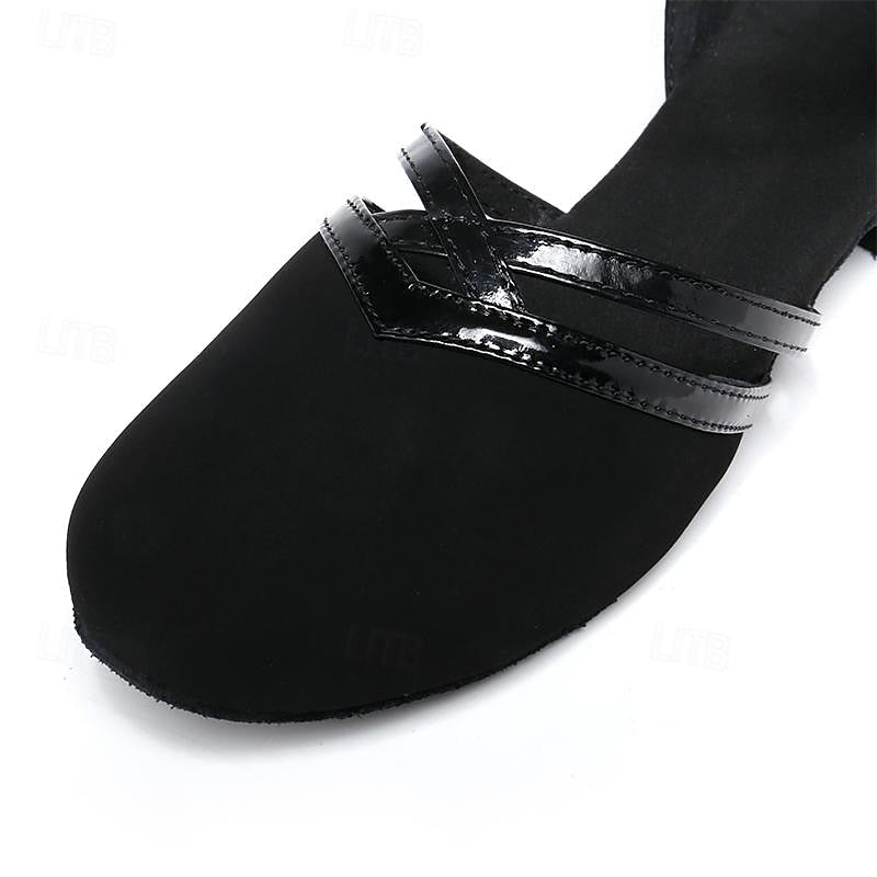 ShopNory | Moderne Tanzschuhe für Damen - Schwarz - Hochwertiges Wild