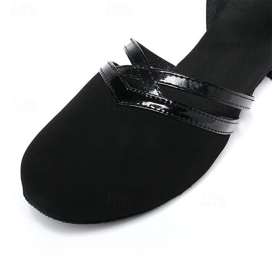 ShopNory | Moderne Tanzschuhe für Damen - Schwarz - Hochwertiges Wild