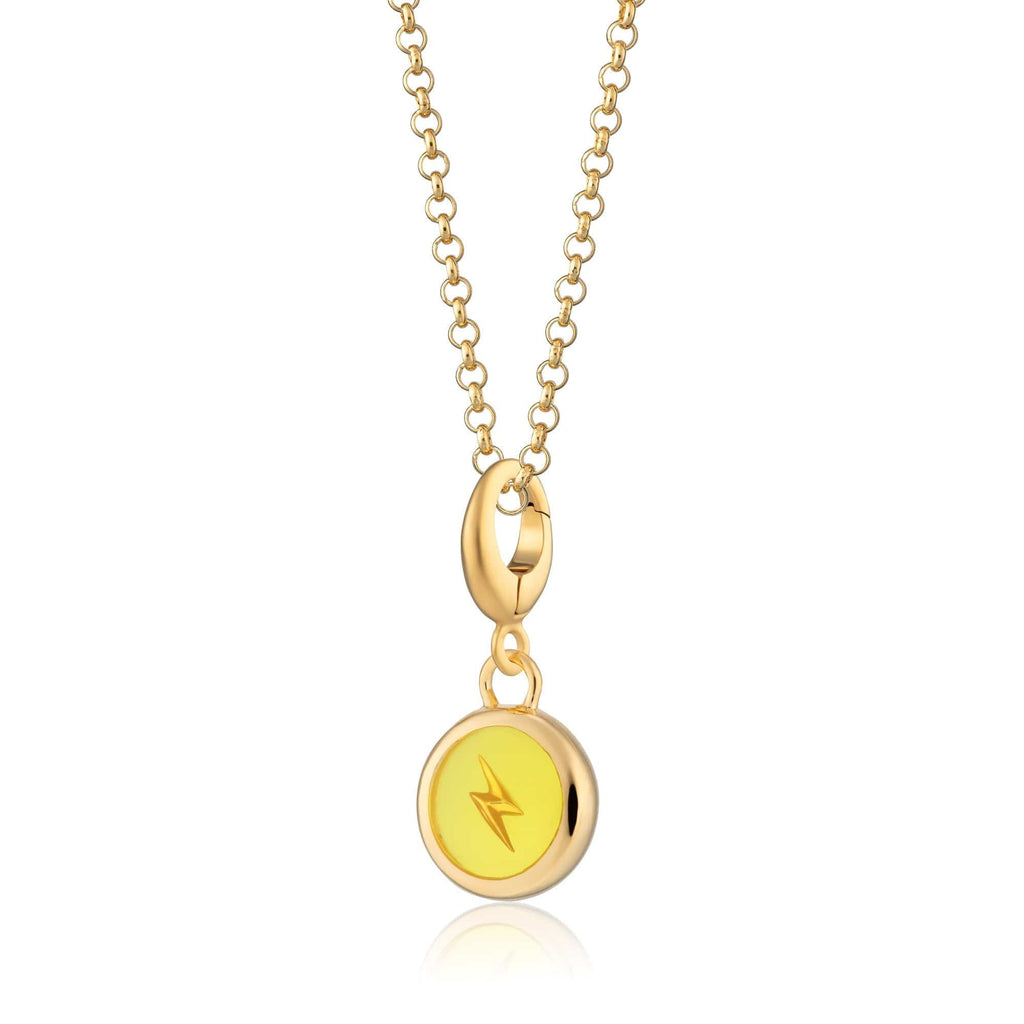 Gold Gelb Blitz Harz Erfassungs Charm Halskette | Shop Nory