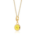 Gold Gelb Blitz Harz Erfassungs Charm Halskette | Shop Nory