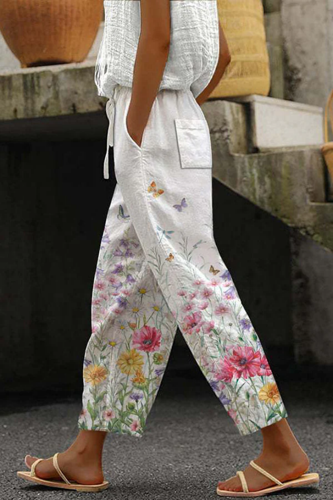 Lässig Einzigartig Bedruckte Knopf-Taschen-Hose