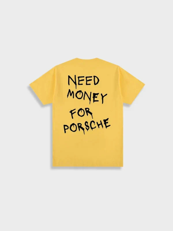 Geld für ein Porsche-T-Shirt