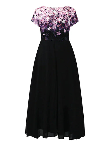Shopnory | Elegantes Midi Kleid mit Blumen-Spitze