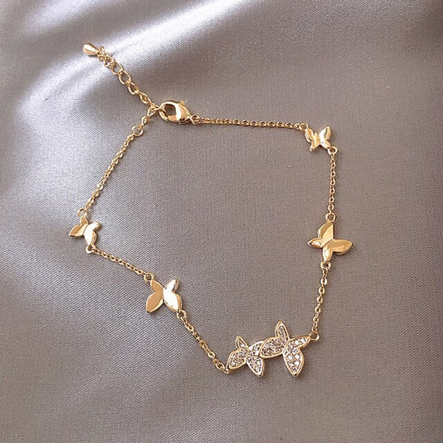 Zircon Herz Schmetterlingsarmband | Shop Nory