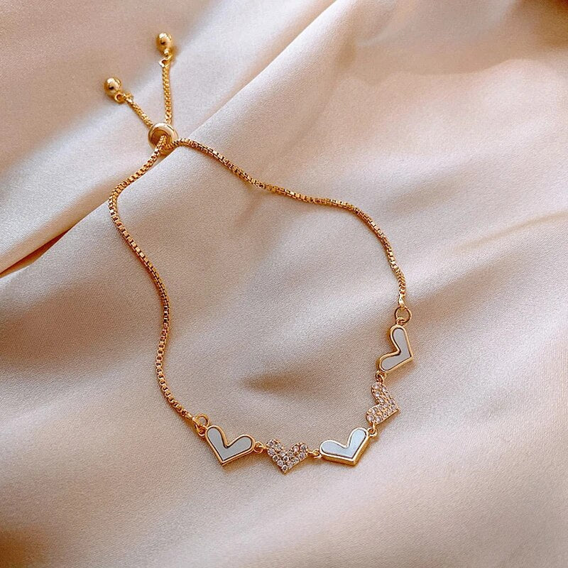 Zircon Herz Schmetterlingsarmband | Shop Nory