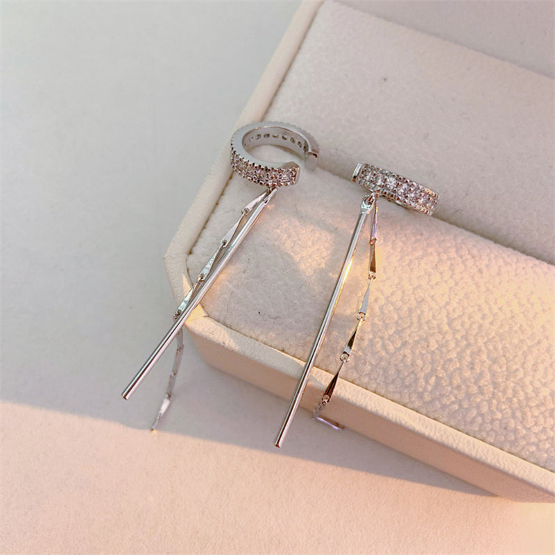 Zircon Shining C Form Lange Quaste Ohr Cuff | Shop Nory
